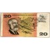 AUSTRALIA 1967 . TWENTY 20 DOLLARS BANKNOTE . COMMBS/RANDALL