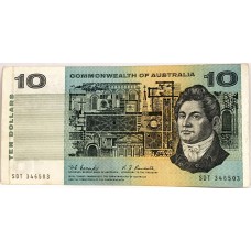 AUSTRALIA 1967 . TEN 10 DOLLARS BANKNOTE . COOMBS/RANDALL