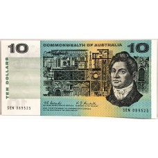 AUSTRALIA 1967 . TEN 10 DOLLARS BANKNOTE . COOMBS/RANDALL