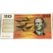 AUSTRALIA 1967 . TWENTY 20 DOLLARS BANKNOTE . COOMBS/RANDALL . FIRST PREFIX XBQ